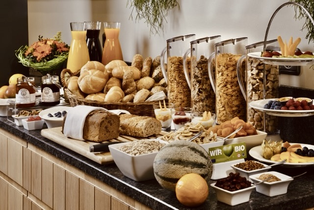 Buffet breakfast area